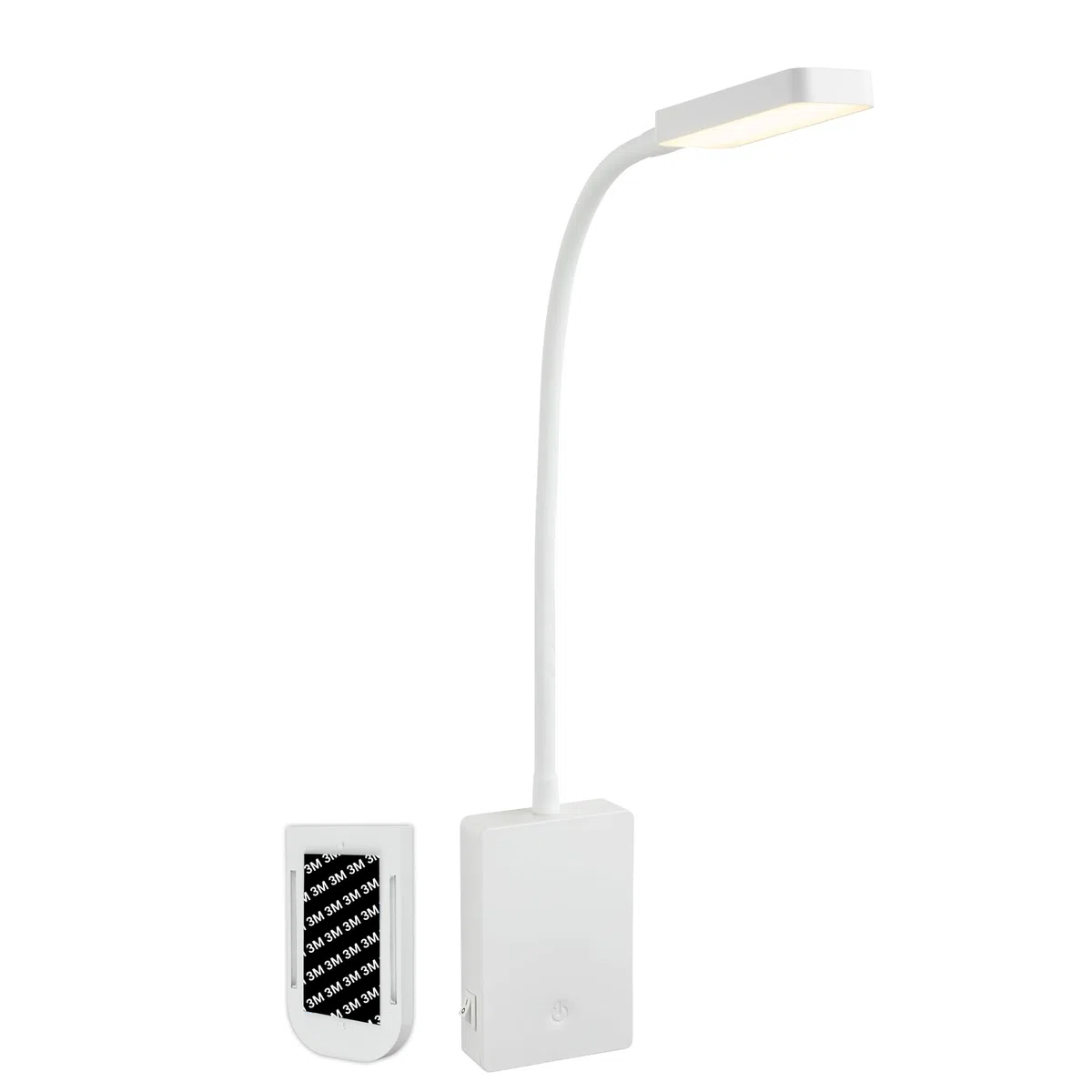 BRILONER Sticklights - Lampada da parete senza elettricità o foratura, con batteria, touch dimmerabile, luce bianca calda, senza fili, 6 x 3 x 50 cm, colore: bianco