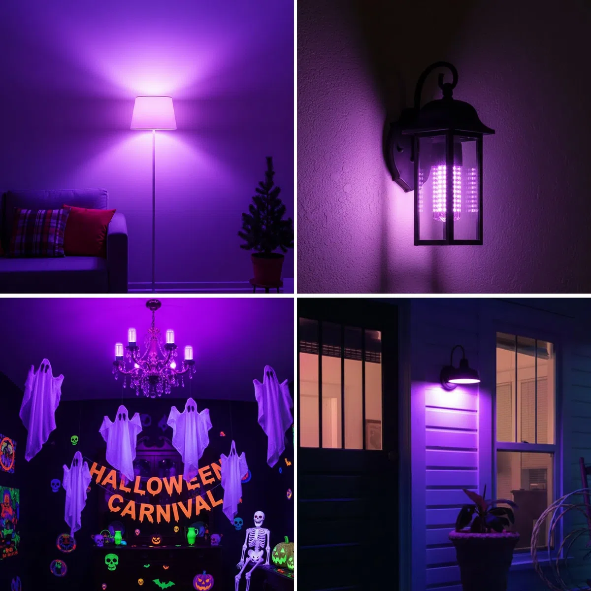 2 Pezzi Lampadina UV 15W, Lampadina Luce Nera E27, 395-400nm Black Light Bulb, Lampadina Ultravioletti per Festa Glow, Acquario, Bar, Poster Fluorescente, Halloween, Discoteca