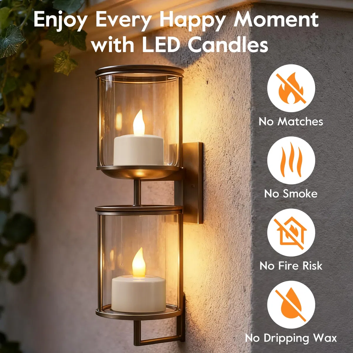 EXTSUD Candele LED ricaricabili | Confezione da 6 candele elettriche a LED con telecomando e timer, ricarica USB, senza fiamma, con 5 livelli di luminosità, per matrimoni, Halloween, Natale, festival
