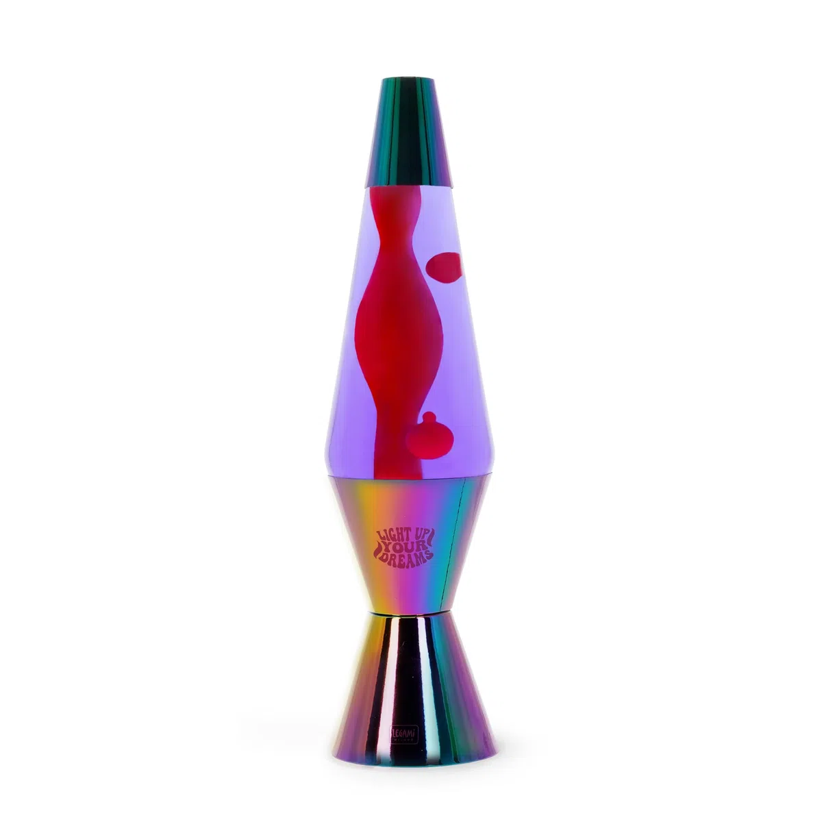 Legami - Lava Lamp Magmastic, Lampada Lava Effetto Rilassante, Liquido Viola Lava Rosso, Lampadine Incluse, Diametro 11 cm, Altezza 36,3 cm, Tema Holo Fairy