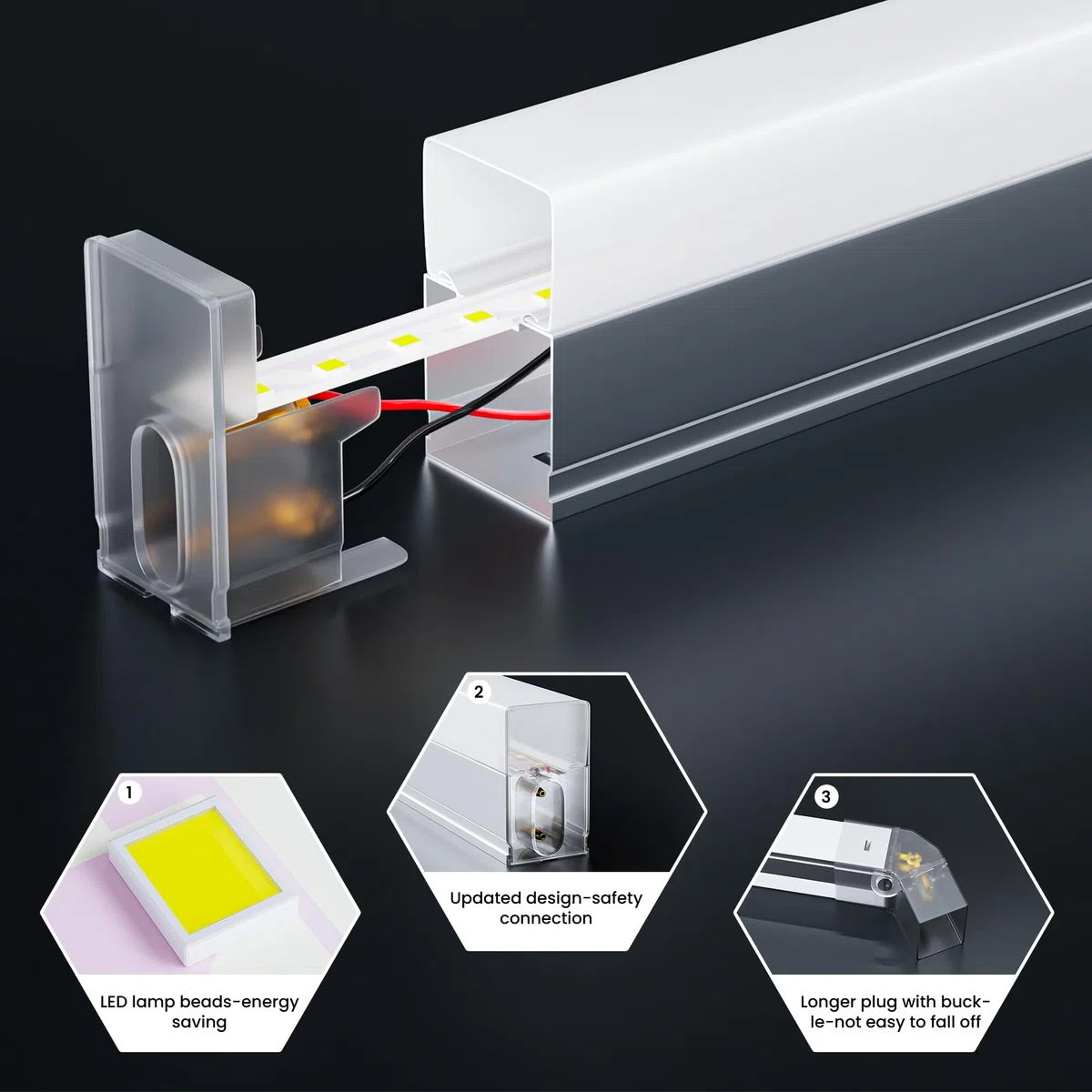 Lampada da garage a LED esagonale, confezione da 25 luci a LED esagonali da 200 W 30000LM 6500K per garage, cantina, magazzino, salone di bellezza per auto, negozio di dettagli per auto, ecc