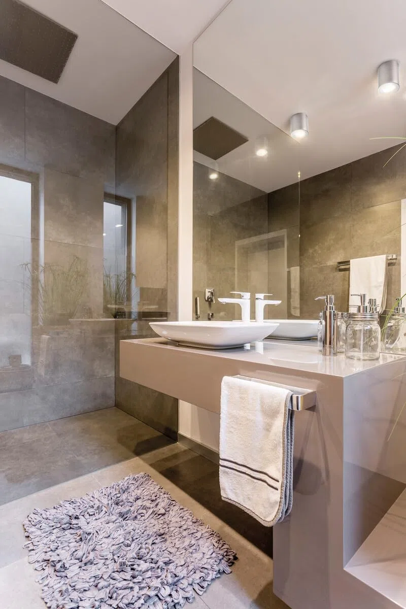 Faretto LED decorativo da soffitto per bagno IP44 - Attacco GU10 - Bianco, nero, nichel satinato (Nichel satinato)