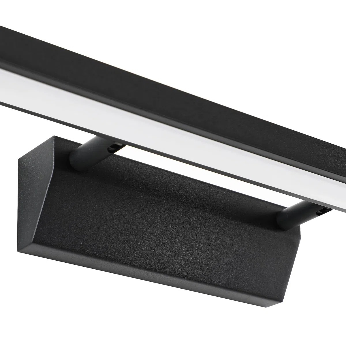 LED Specchio Lampada 9W 680lm Bagno Bianco Neutro 4000K IP44 No Flicker 230V (Nero, 40cm)