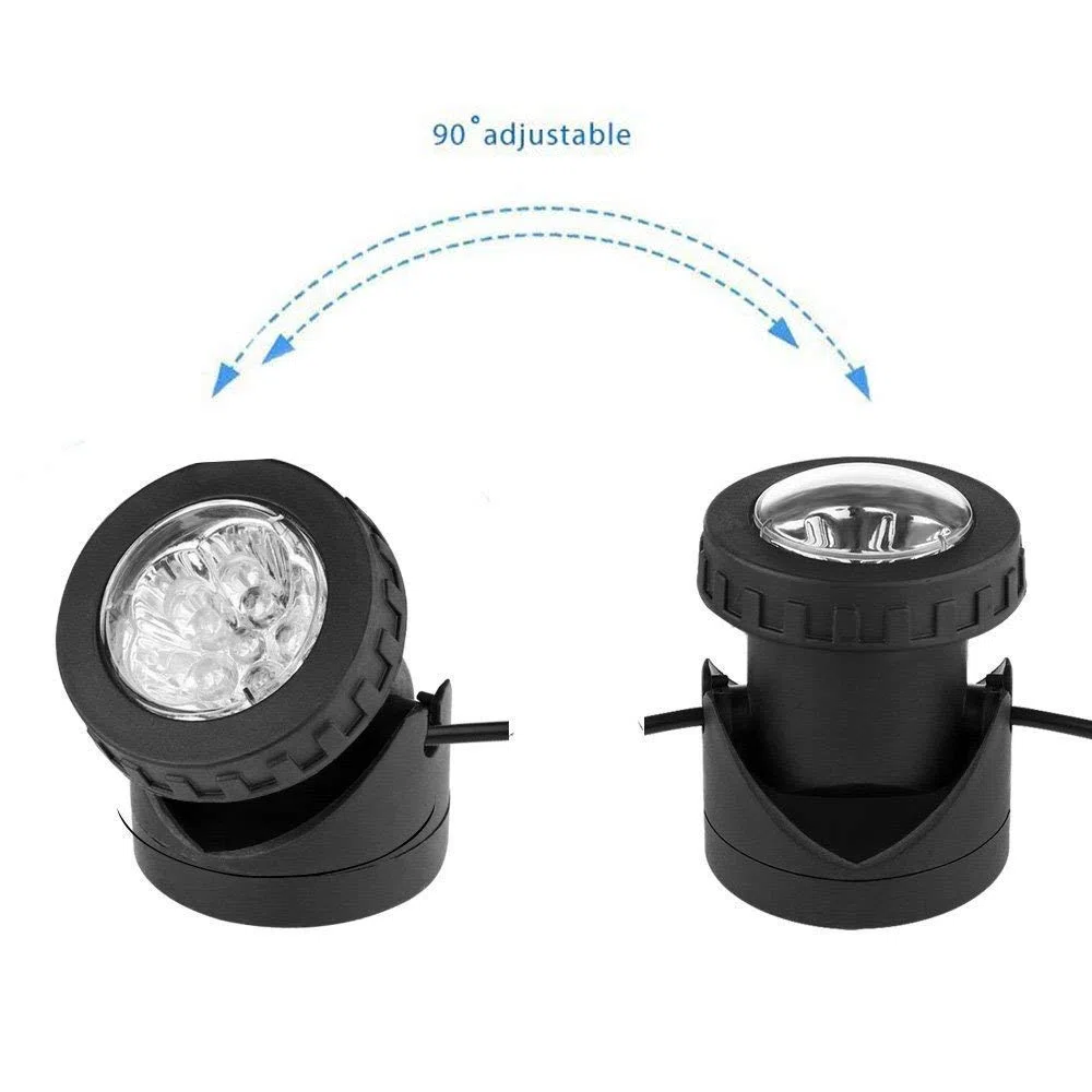 Luce Solare Subacquea per Laghetto,KINGCOO Impermeabili 6LED Lampade Sommergibili Proiettore Faretto Faretto Acquario Luce per Giardino Piscina Cortile Paesaggio Illuminazione Esterna (Bianco)