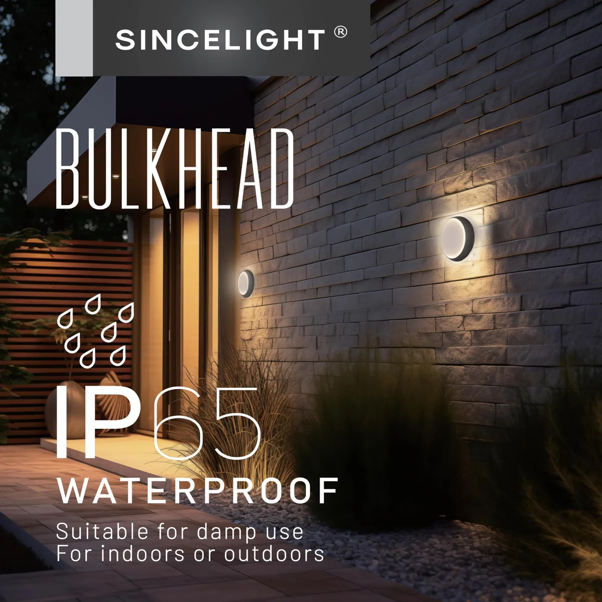 SINCELIGHT LED Plafoniere o Applique per Esterni e Bagno, IP65 Impermeabile, Φ222mm, 18W, 2000lm, Moderna Lampade da Soffitto, Nero, Colore Regolabile da Bianco Caldo a Bianco Freddo