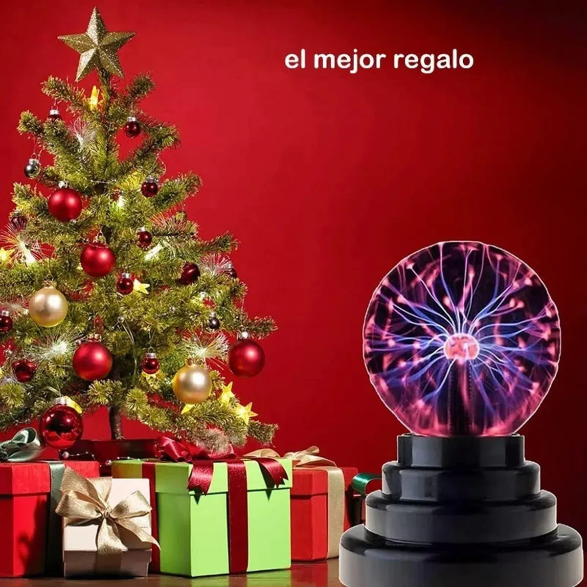 Agatige Lampada Magica a Sfera al Plasma da 3 Pollici, Sfera sensibile al Tocco Mini Sfera Nebulosa Globo con Luce Divertente per Decorazioni domestiche per Feste