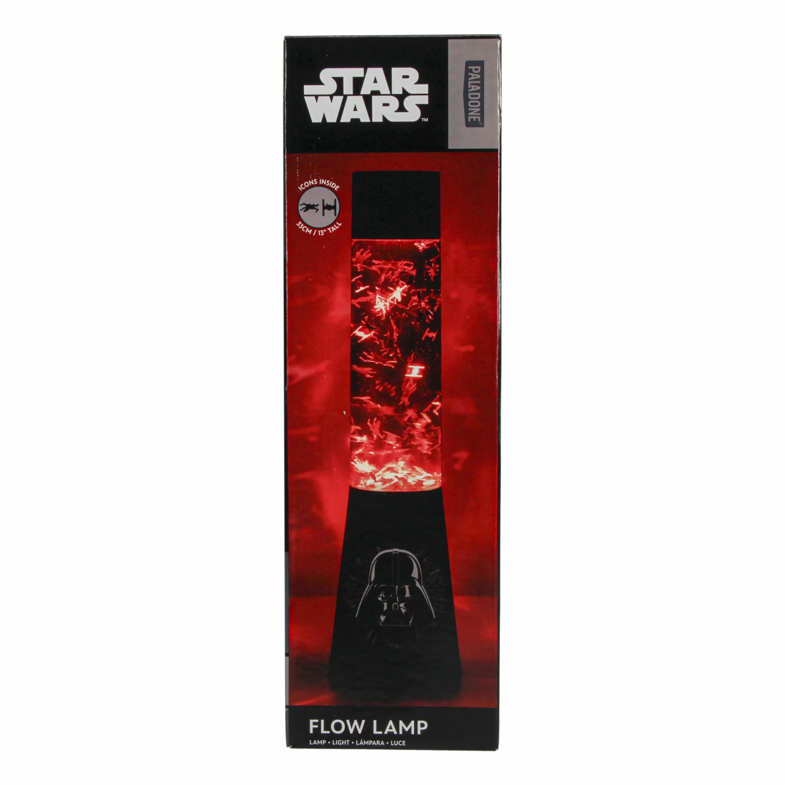 Lampada Glitter Darth Vader Star Wars Con Astronavi Fluttuanti, Decorazione da Camera da Letto