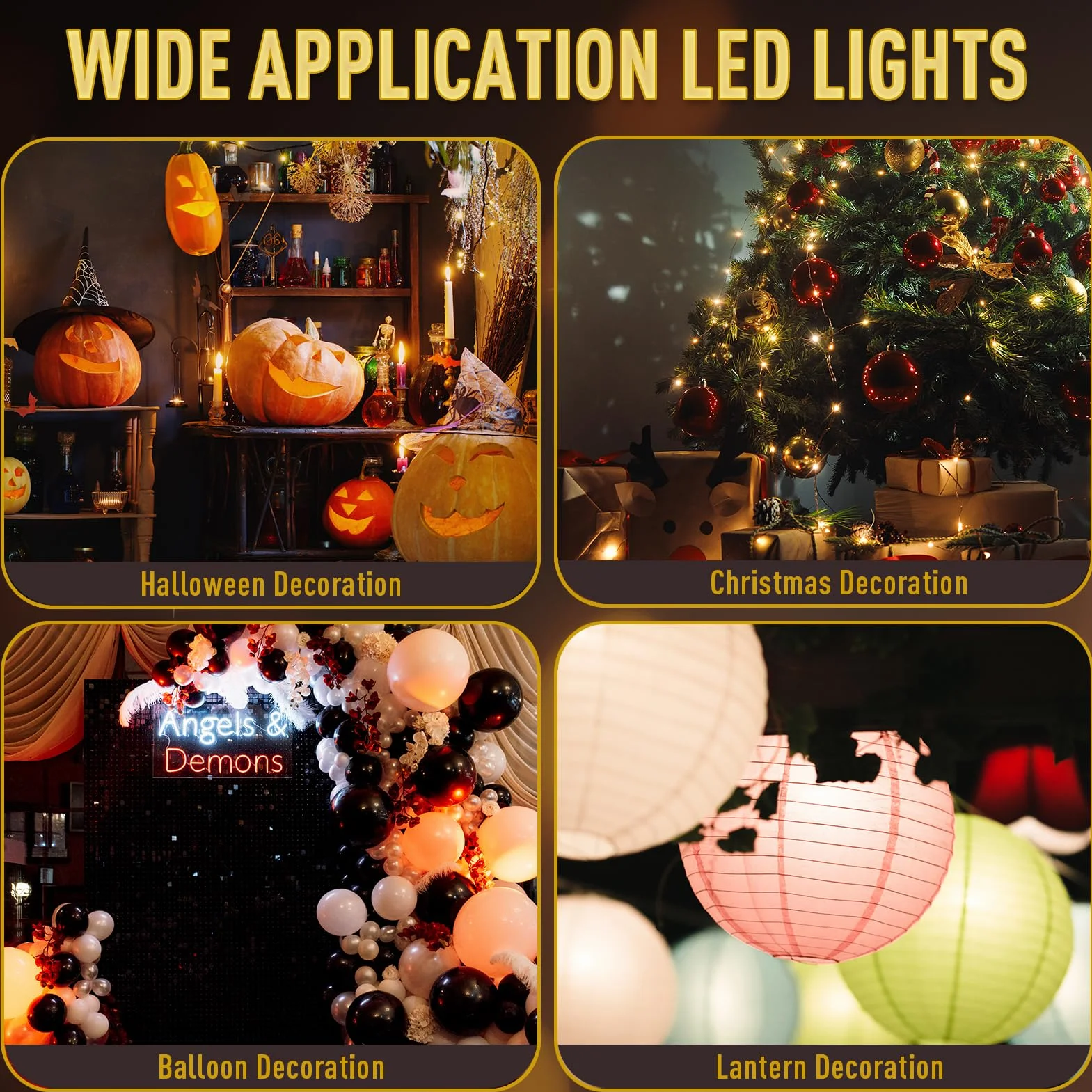 LIHAO Palloncini Luci, 30pz Mini LED Luce Rotondo per Lanterne di Carta Palloncini Decorazione per Festa Natale Halloween (Bianco Caldo)