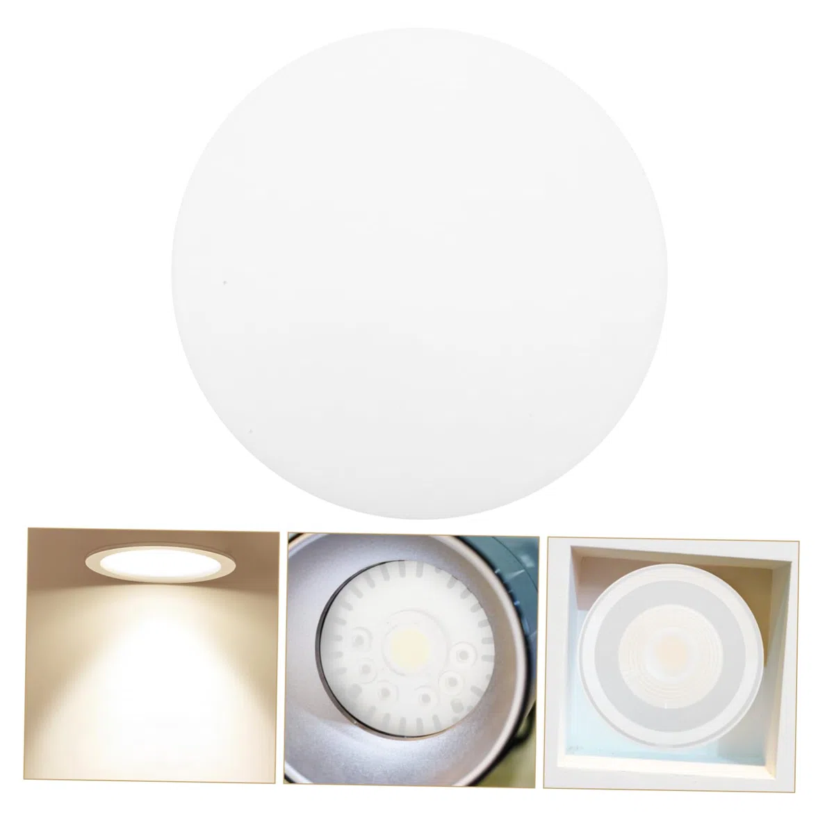Uonlytech 6Pcs Paralume Diffusore Piastra Diffusori LED Da Incasso Luce Copre Diffusore Di Luce Di Soffitto Copre Lampada Ombra Ombra Da Incasso Faretto