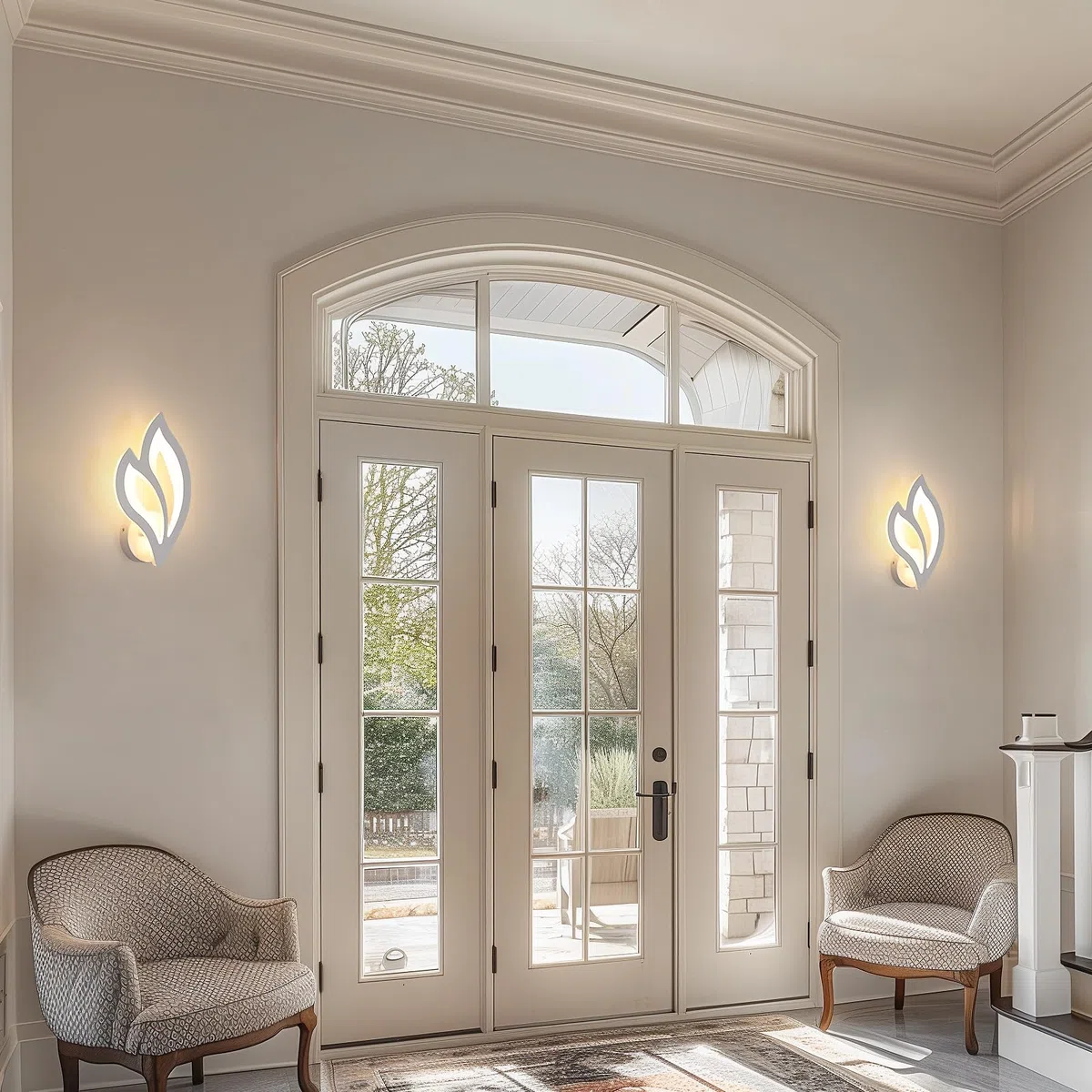 Applique da Parete Interno, 13W 1500LM 3000K Luce Bianco Calda Lampada da Parete a LED a Forma di Fiore in Acrilico, Lampada a Muro Moderna per Corridoio, Camera da Letto, Soggiorno