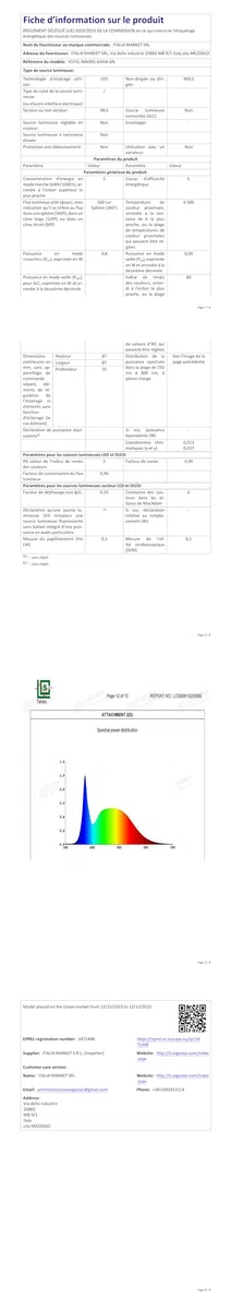 Aigostar Faretti LED da Incasso per Cartongesso, 4.8W 560LM IP65 Impermeabile, Faretto LED Incasso, Luce Bianca Fredda 6500K, Faretti Incasso Cartongesso, Diametro Foro Ø68mm, AC 220-240V, Set di 6