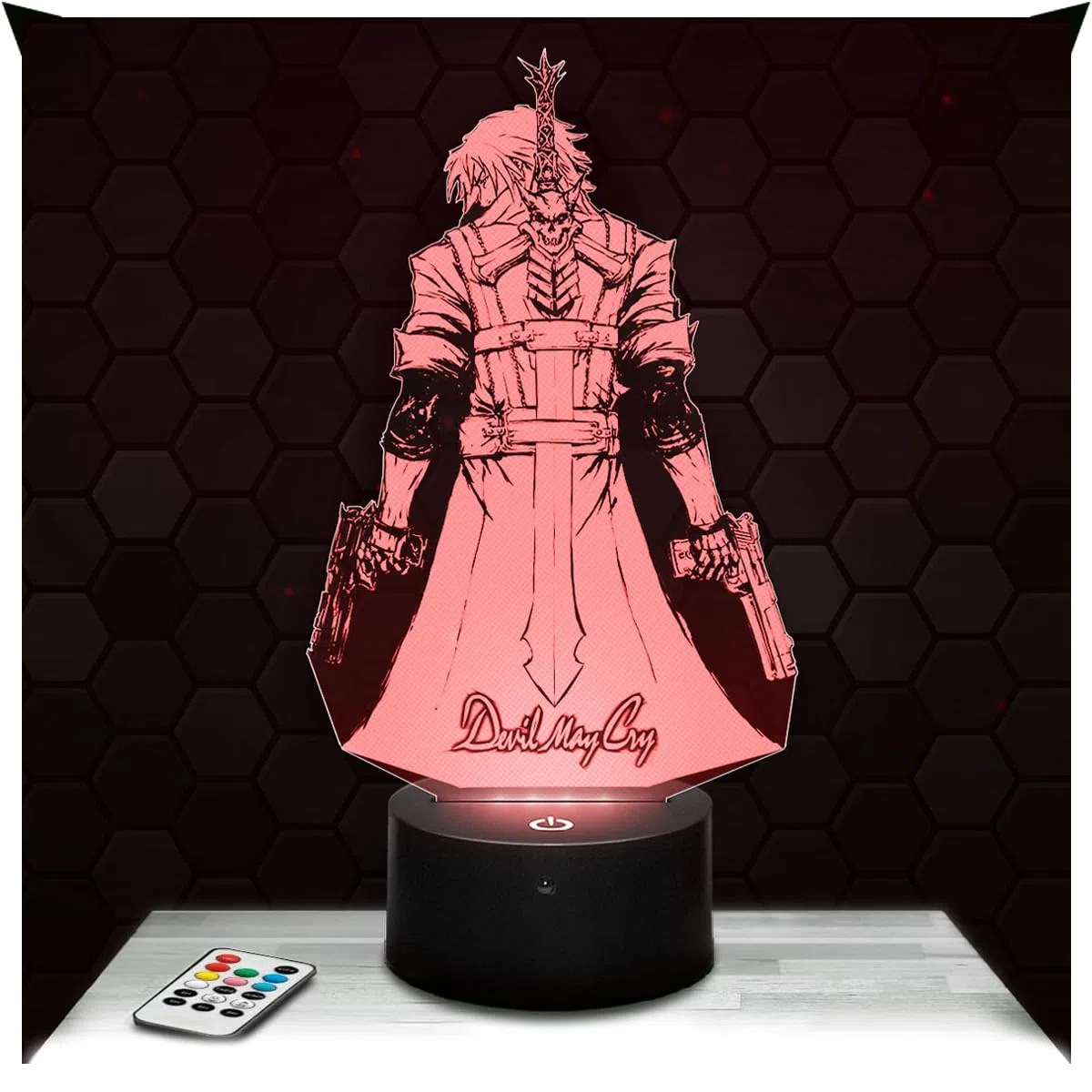 Lampephoto.fr - Lampada 3D Devil M Cry Luce Notturna Tattile Devil M Cry Illusione 3D Led, Idea Regalo di Natale per Ragazzi e Ragazze Lampada da Notte per Bambini o Adulti TOP