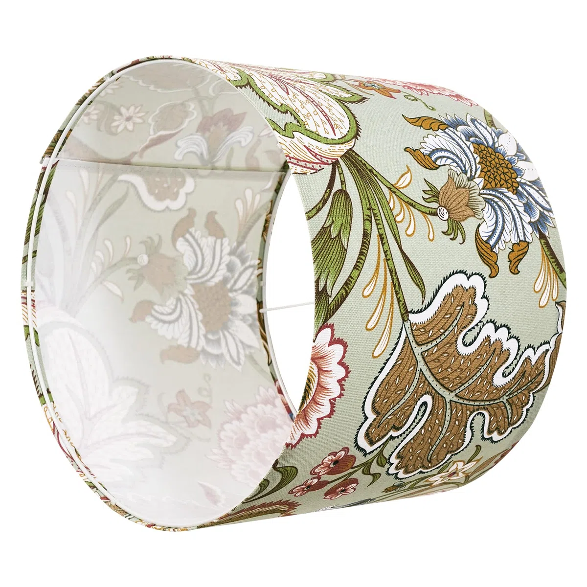 VEVOR Paralume a Tamburo Dimensioni Medio, Paralume di Ricambio per Lampade da Tavolo, Lampadina da Terra Lampada a Sospensione, Copri Lampadine 330 x 330 x 250 mm 2 Pezzi, Fiori Scuri