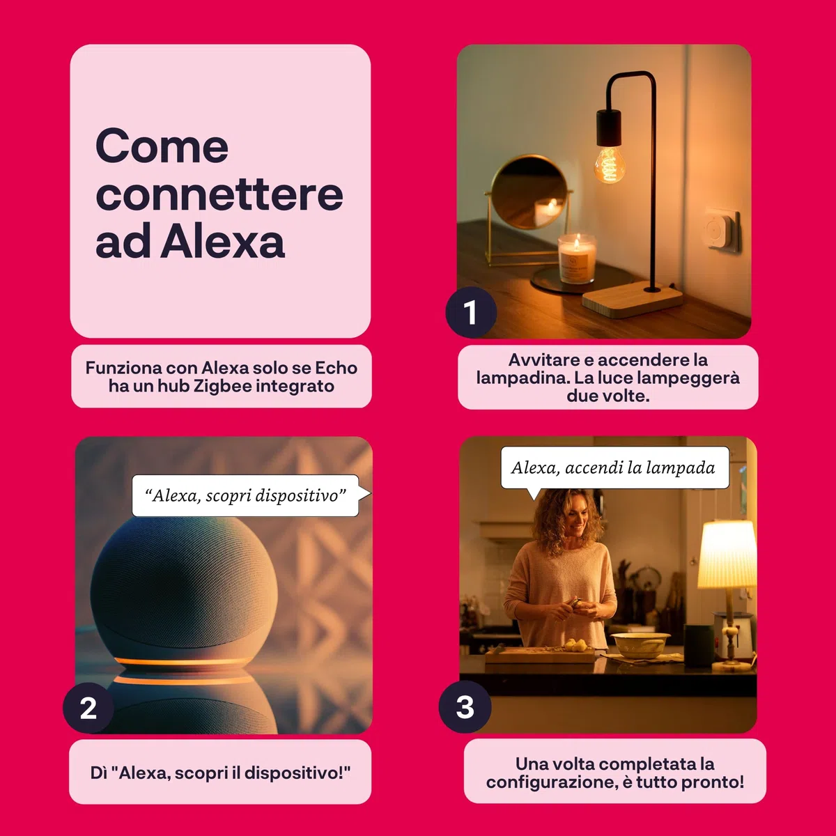 innr Lampadina Smart E27 Zigbee, Funziona con Hue* e Alexa (Bridge Richiesto), Filament LED Luce Bianca Calda e Fredda, Dimmerabile, 610 lumen - 1 pezzo