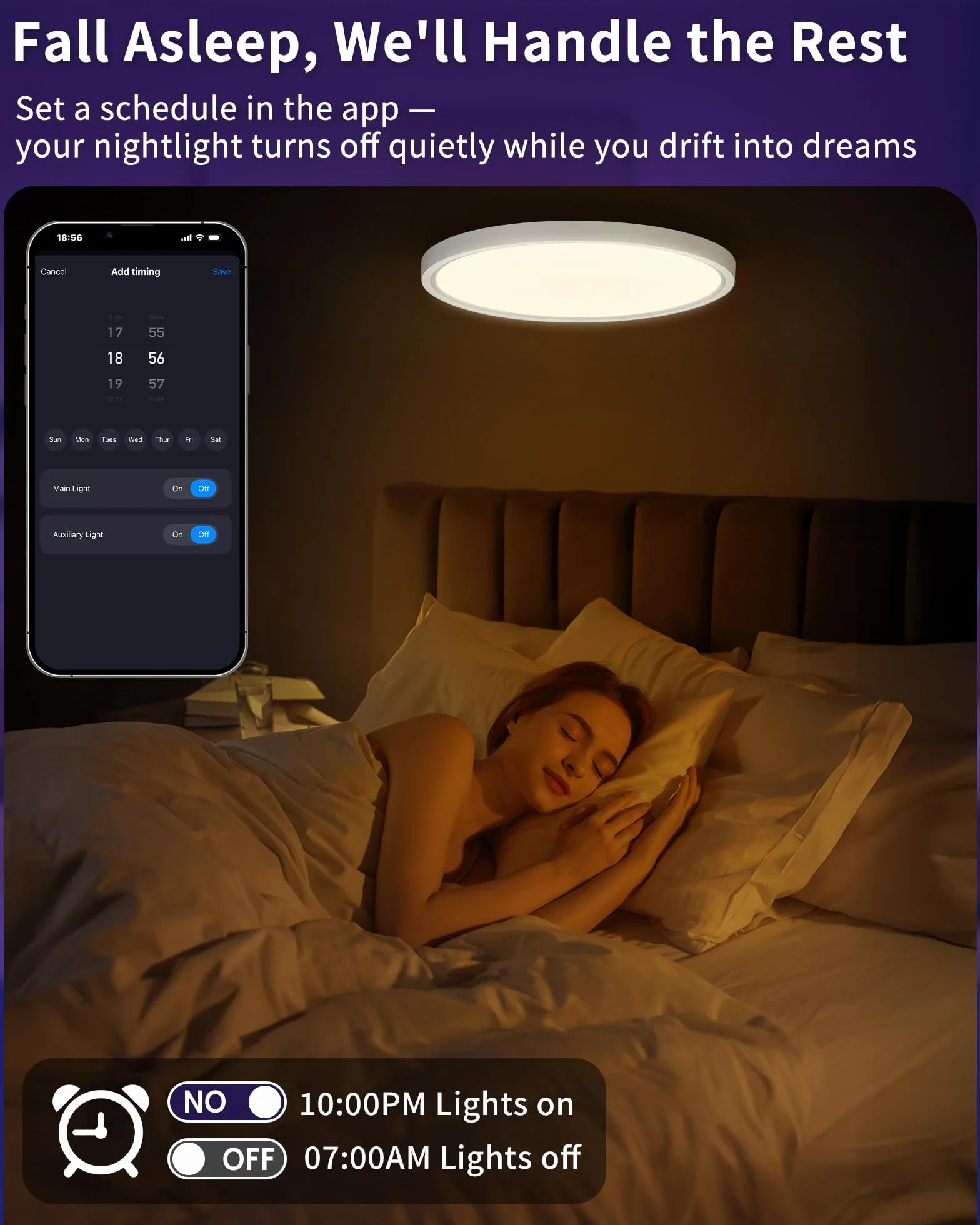 Plafoniera LED Smart Dimmerabile 24W con Telecomando e Controllo WiFi – Lampada da Soffitto Ultra Sottile con Retroilluminazione RGB, Alexa e Google Assistant, per Soggiorno e Camera