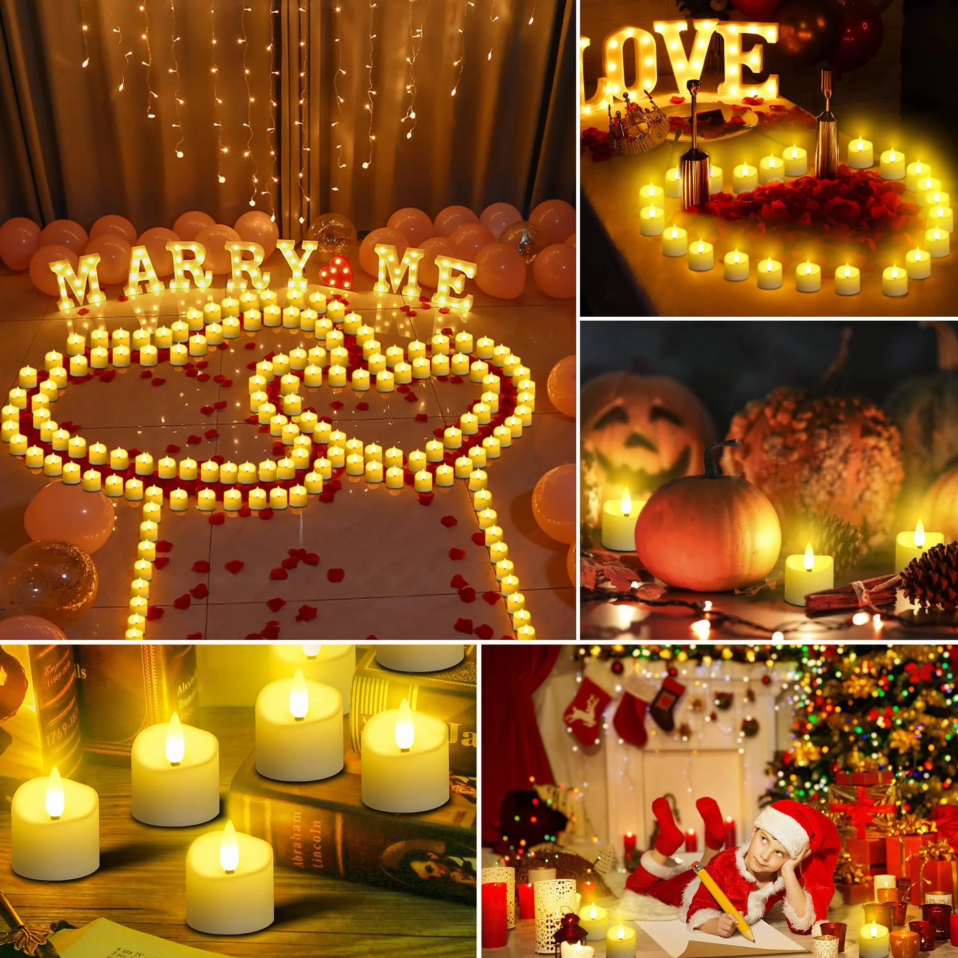 daphomeu Candela LED Con Telecomando 24 Pezzi, Senza Fiamma, Con Funzione Timer, Candela Elettrica Tremolante, Per Matrimoni, Feste, Halloween, Natale, Decorazioni Per La Casa