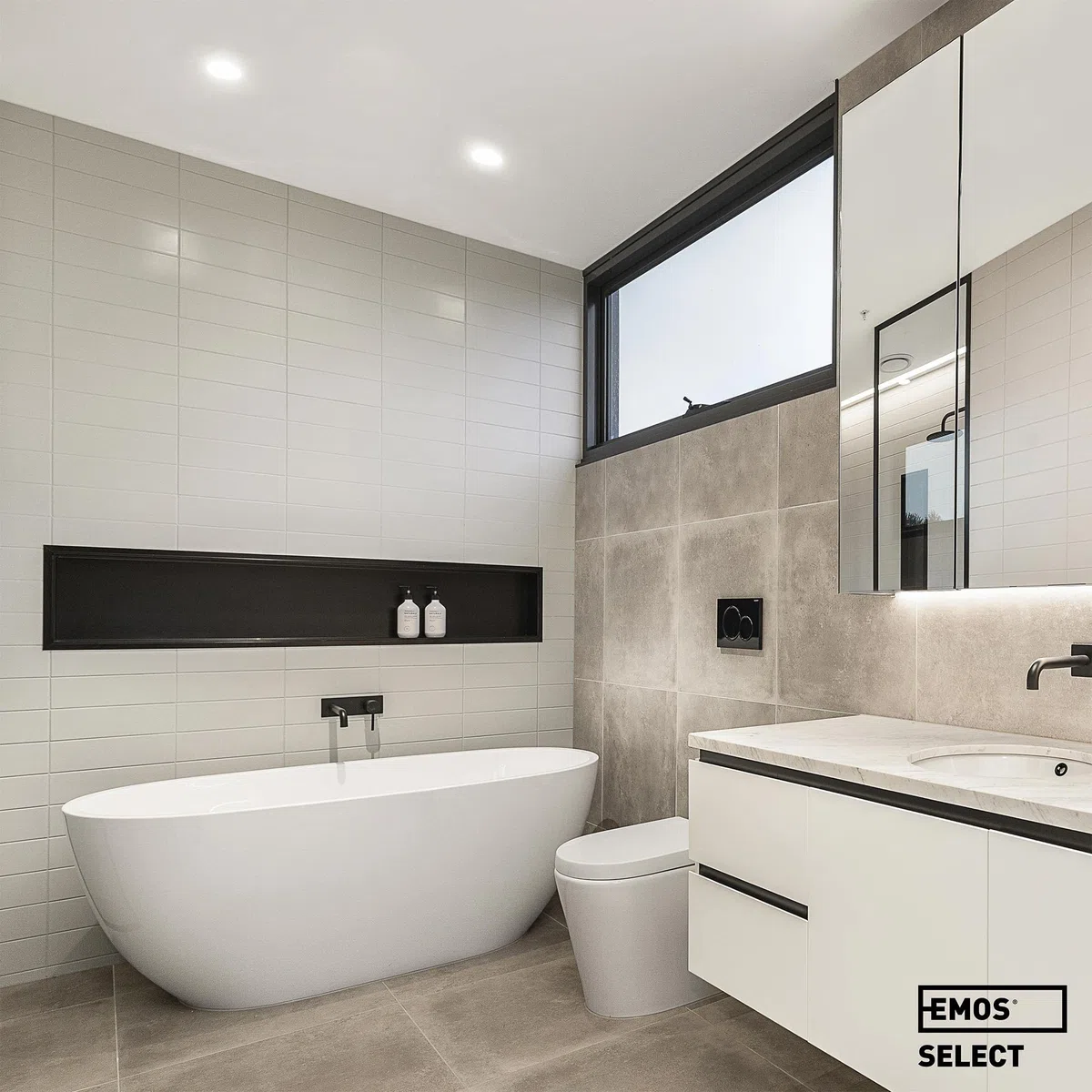 EMOS Exclusive Faretti LED da Incasso per Cartongesso 5W / 370 Lumen | Faretti da Incasso Bagno IP44 | Set di 3 pezzi Spot LED 3000K Luce Bianco Caldo, Rotondi e Ultra Piatti in Bianco