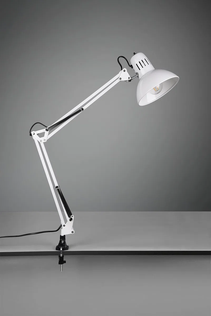 Trio Leuchten Trio 5029010-01 Lampada a Morsetto da Tavolo, 58 cm, Alluminio 40 W, 49.9 x 33 cm