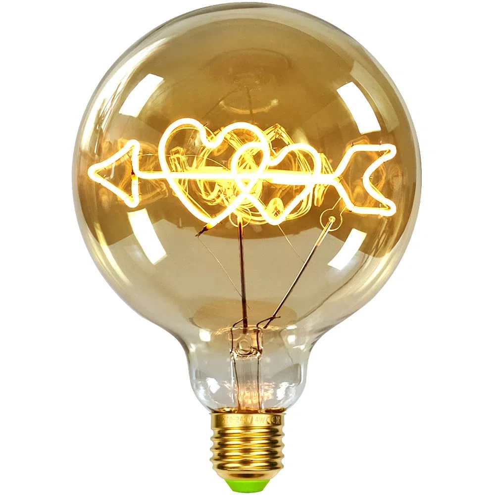 Lampadine vintage a LED 4 W dimmerabili decorative lampadine 220/240 V E27 lampada da tavolo (freccia di Cupido)