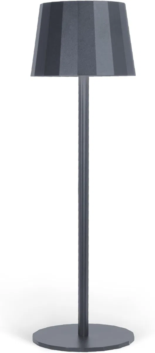 Classic Lampada da Tavolo Design Senza Fili Impermeabile IP54 in Alluminio Autonomia 23 Ore, Lampada Dimmerabile Led Senza Fili Ricaricabile con Touch Control, 5200 mAh (Antracite)