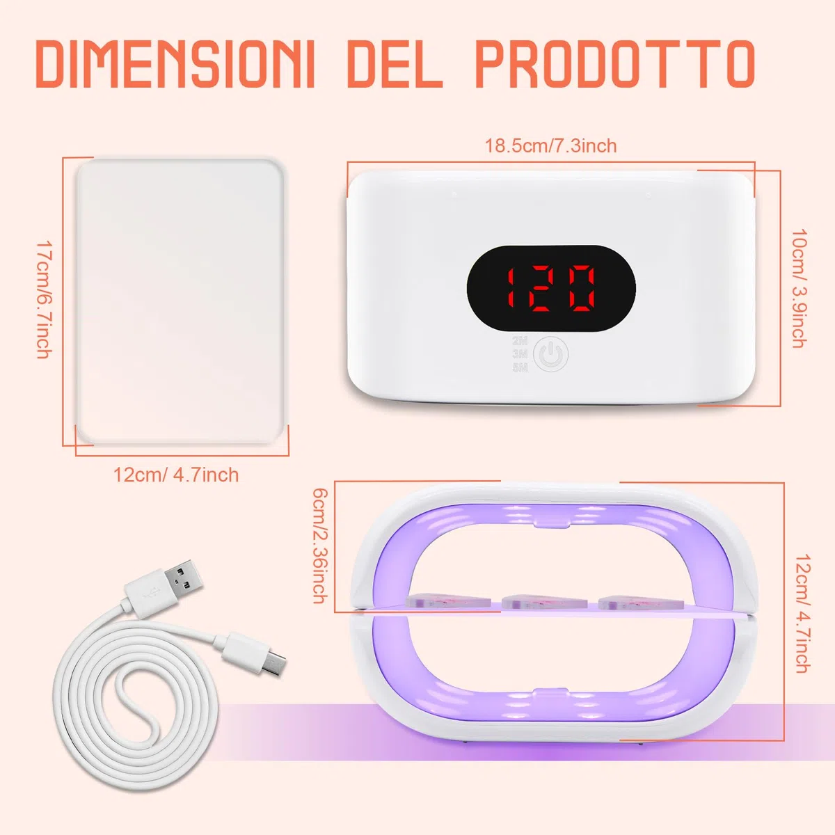 Lampada UV per resinas,lampada a doppio lato in resina UV con display LED,36 W,asciugatura rapida,regolazione dell'ora regolabile,utilizzabile per fai da te,resina,forme di Gioielli