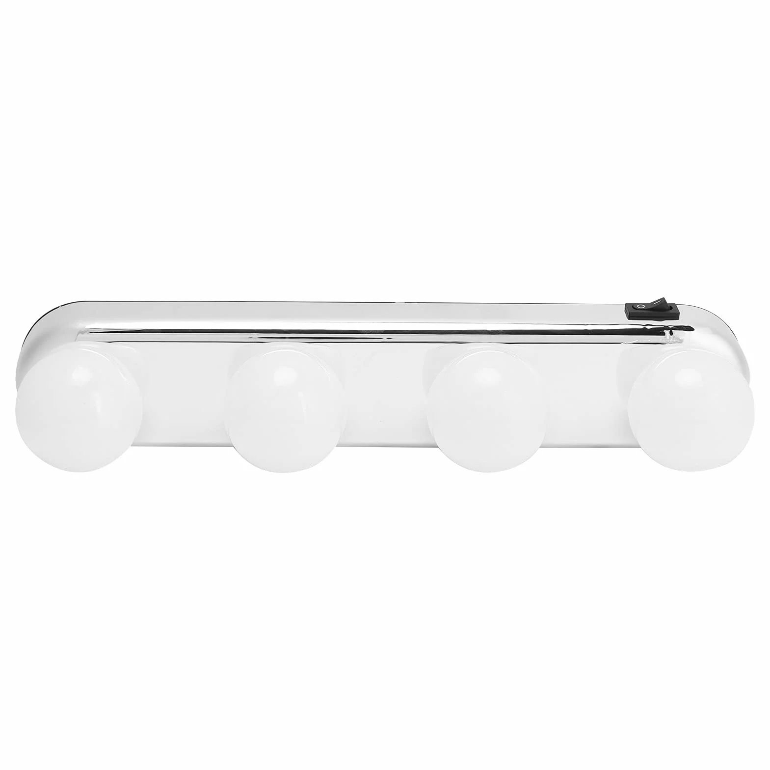 Qcwwy Luci per Trucco a LED Lampada per Trucco Senza Fili in ABS a 4 Luci per Specchio per Tavolo da Bagno