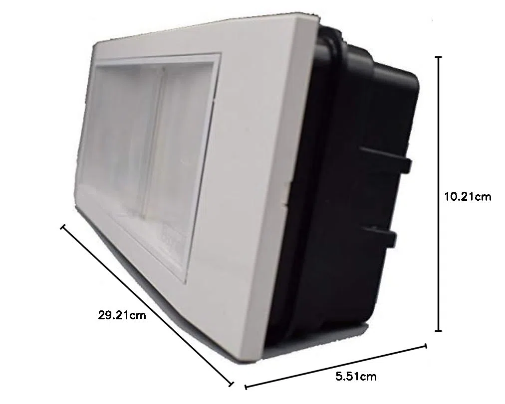 BEG1499L Plafoniera lampada luce di emergenza 16 Led Beghelli 1499 L nuova versione batteria litio a Litio Parete Incasso Plafone 11 W