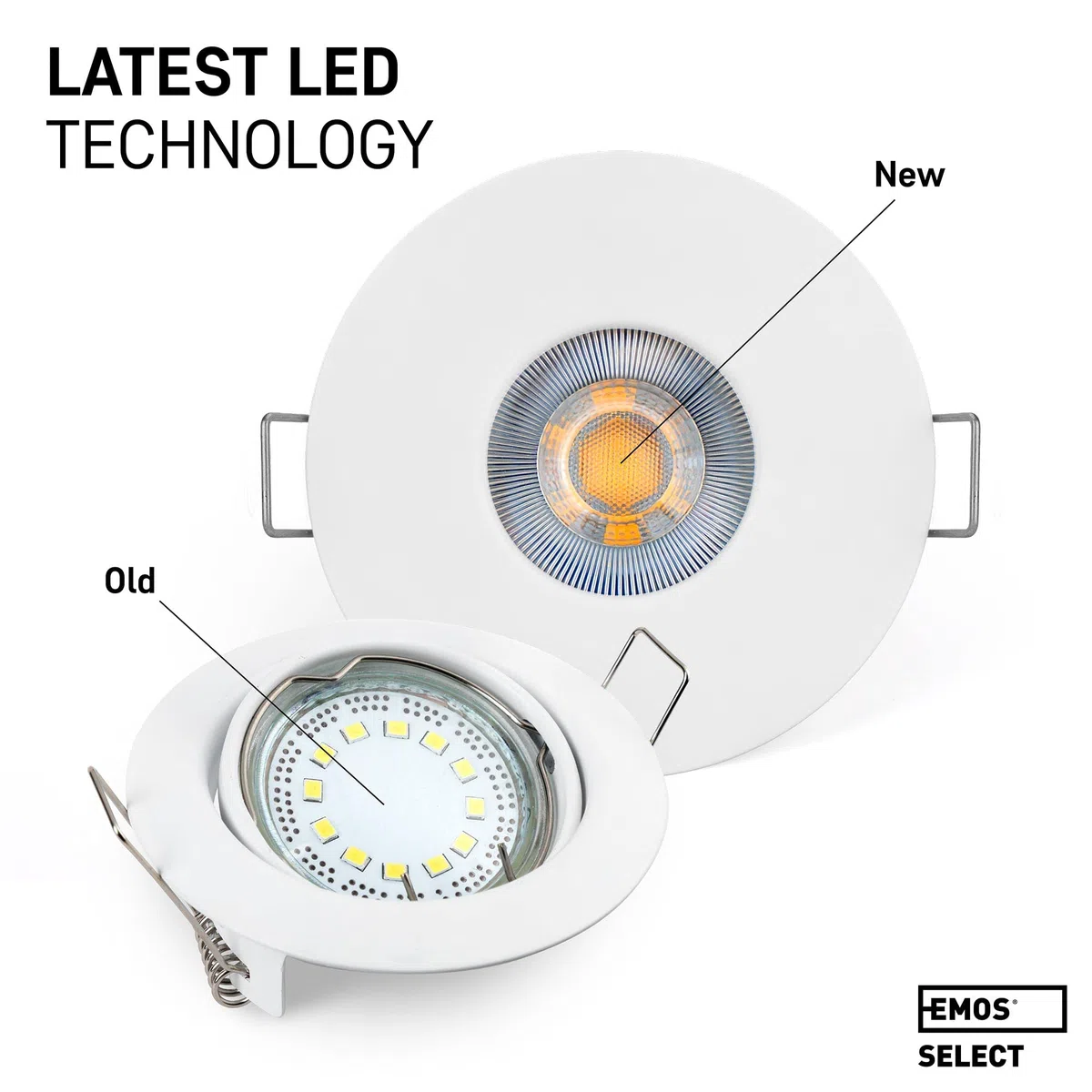 EMOS Exclusive Faretti LED da Incasso per Cartongesso 5W / 370 Lumen | Faretti da Incasso Bagno IP44 | Set di 3 pezzi Spot LED 3000K Luce Bianco Caldo, Rotondi e Ultra Piatti in Bianco