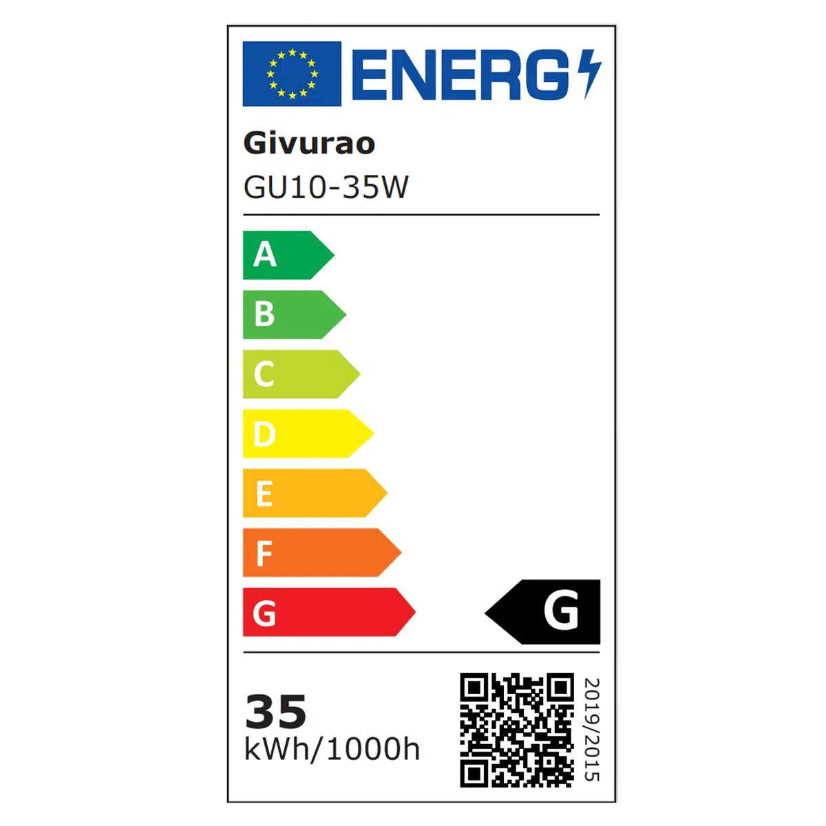 Givurao Lampadina alogena GU10, 35 W, 12 pezzi, GU10, 230 V, 35 W, dimmerabile, luce bianca calda, 2700 K, per scaldabagno, fari, luce per binario, luce calda