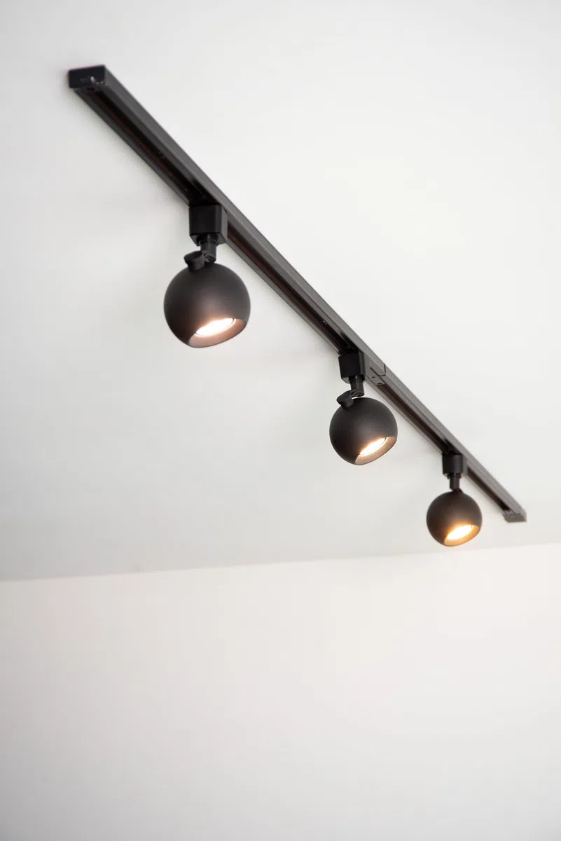 LUCIDE Track FAVORI Trackspot - Sistema ferroviario monofase/Illuminazione a guida di alimentazione - 1 x GU10 - Nero (Estensione)
