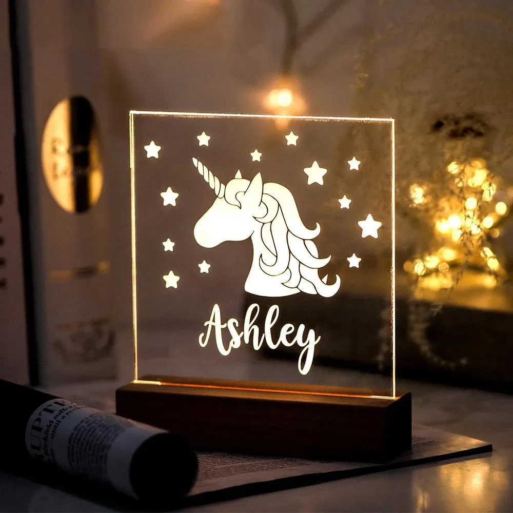 Stileitaliano lampada led personalizzata con foto in acrilico idea regalo festa della mamma compleanno originale targa (Con foto)