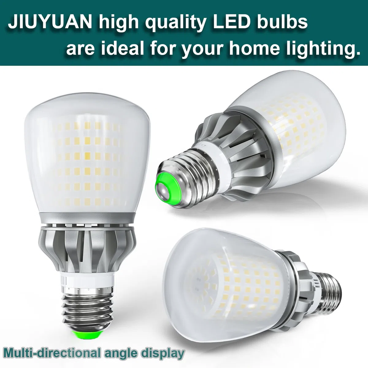 Lampadina LED E27, 27W (Equivalenti a 250W) 3000K Luce Bianca Calda 3760 Lumen, Lampadine E27 LED A60, Angolo del Fascio di 360 Gradi, Non Dimmerabile, Lampada LED, Pacco da 2