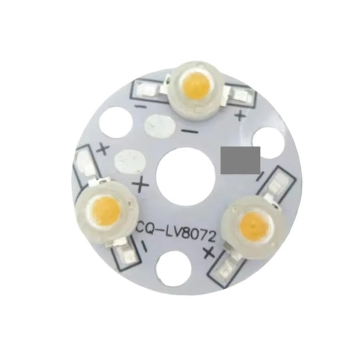 5pcs 3W 32mm Round Aluminum Base Plate Heat Sink PCB With High Power LED Diodes Warm White 3000K