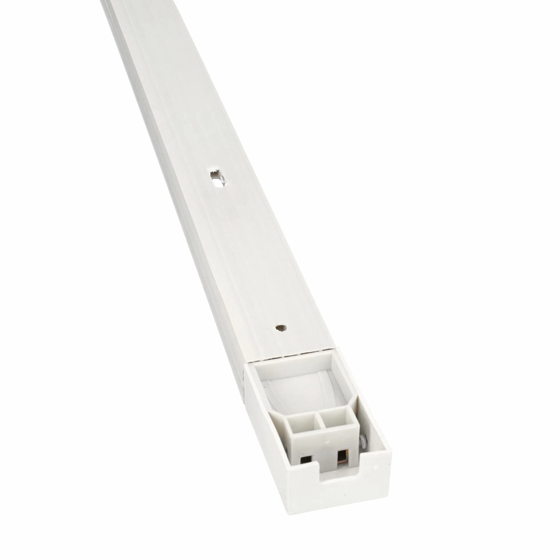 Jandei - Pack x2 Binario Monofase per Faretti LED, Installazione in Superficie. Alluminio bianco, lungo 1 metro. Ideale per vetrina, azienda, negozio, casa, camerino... (Bianco)