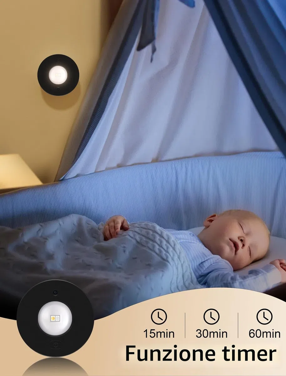 MERTTURM Luce LED Sottopensile Con Telecomando, Luce Notturna 1200mAh Ricaricabile Colorata che Cambia Lampada Armadio, Lampada Spot a LED a Senza Filo Magnetico per Armadio Vetrina, 3pz