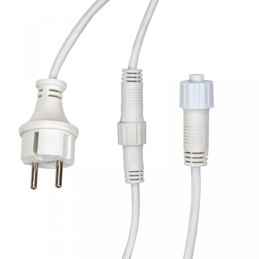 m MU 10Metri Catena Luminosa da Esterno, 10 Portalampade E27 Cavo Bianco Prolungabile fino a 100m, IP54 Impermeabile per Giardino, Terrazzo, Feste e Matrimonio - 10Metri Bianco