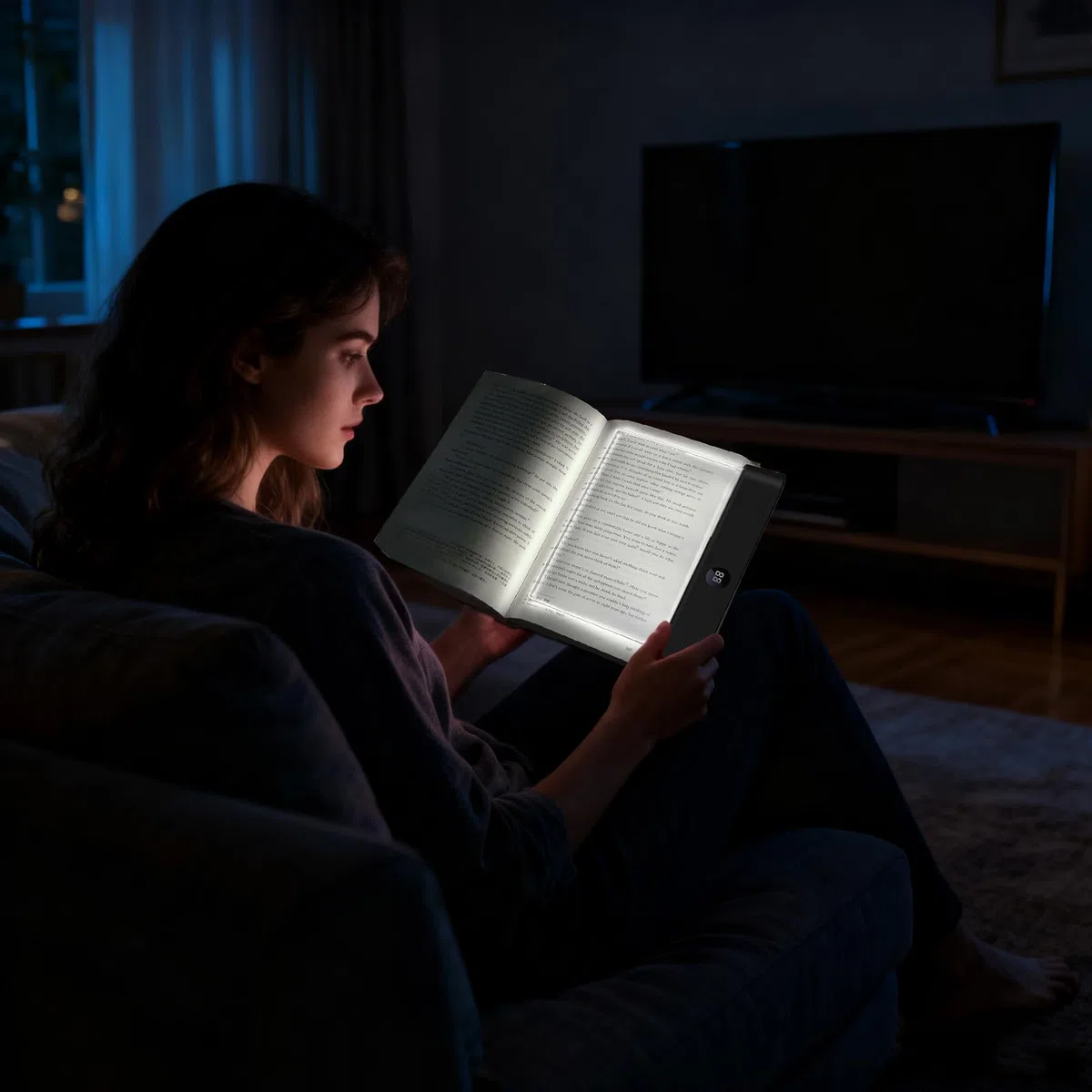 Lampada da lettura ricaricabile - Pannello piatto chiaro protezione degli occhi - Lampada da comodino a LED con pannello | Per lettori di casa da viaggio, dormitorio, ufficio, scuola
