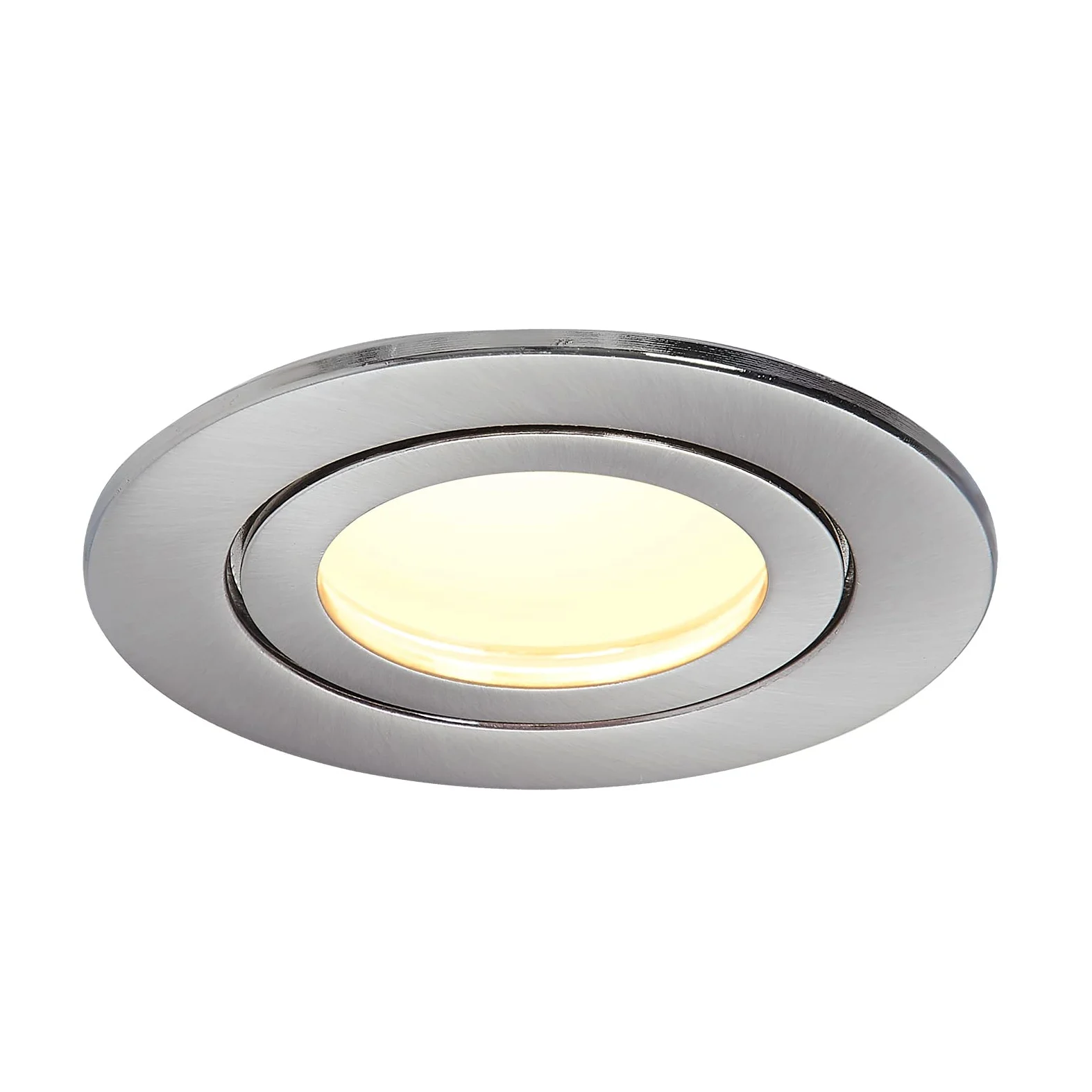 HCFEI 3x Faretti LED da Incasso Argento- Ultra sottile 30mm - Lampada Bianco Caldo 3000K da Incasso per Controsoffitto in Cartongesso - 425 Lumen 5W 230V Dimmerabile IP44 per Bagno Cucina