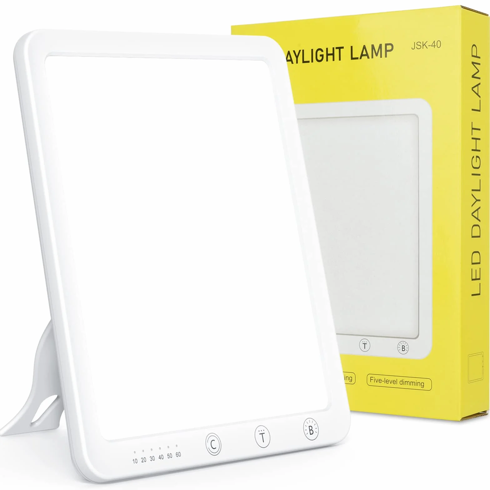 Lampada diurna 10000 lux, luce solare a LED con dimmer continuo, senza raggi UV, lampada a spettro completo