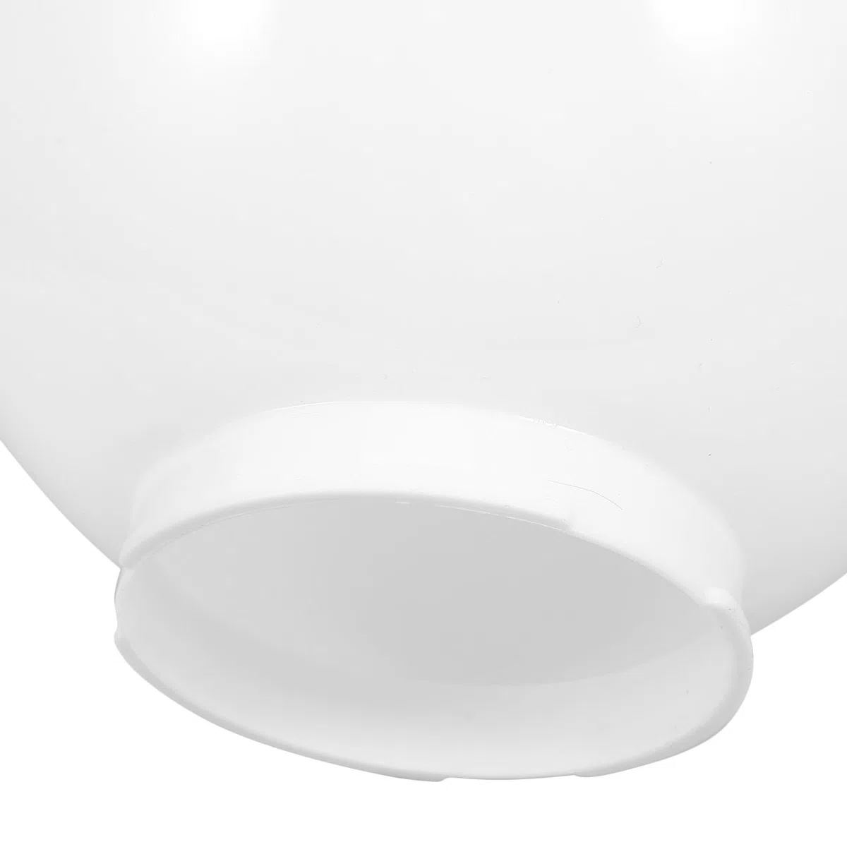 HANABASS Paralume Sferico in Acrilico Bianco Latte per Esterni, Coprilampada a Globo Diametro 25 Cm Modanatura, Accessorio per Lampada da Giardino e Decorazione Luminosa Elegante