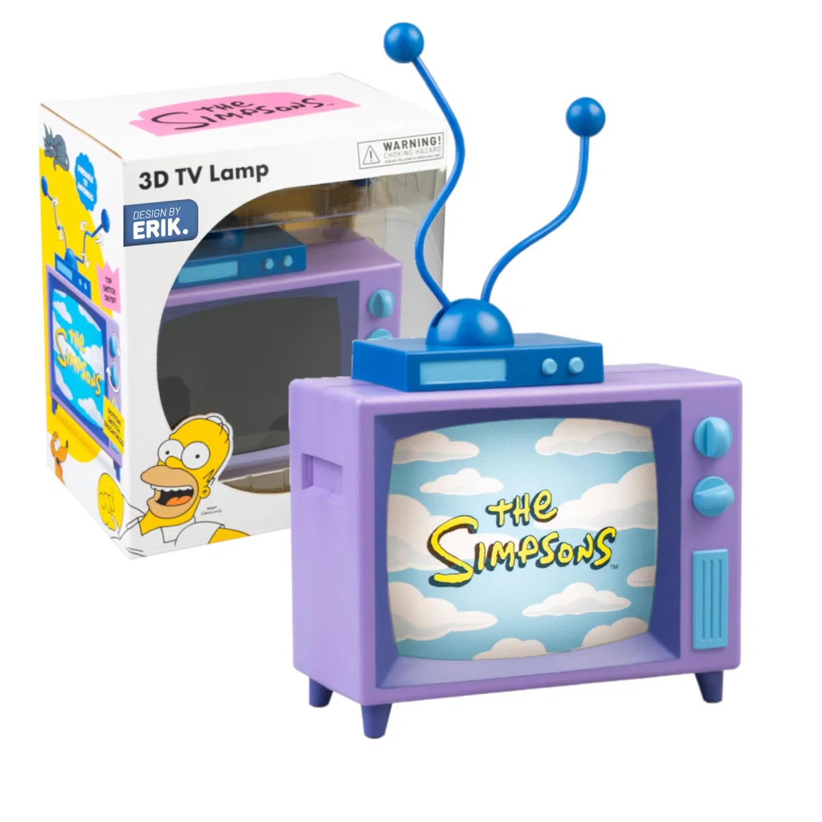 Grupo Erik Lampada The Simpsons - Lampada da Scrivania e Comodino con Luce LED, Luce Notturna Bambini | Cavo USB o Pile AAA (17x25x12 cm)