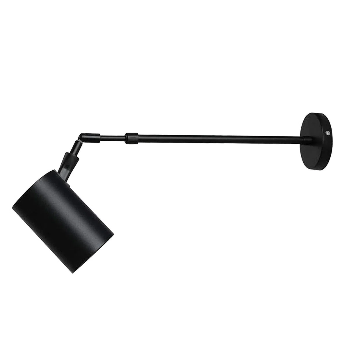 Faretti Da Lettura Telescopici A Braccio Lungo In Stile Retrò Industriale, Faretti Da Parete Per Interni Regolabili, Faretti Da Parete Con Braccio Retrattile, Per Lettura, Scale Della Camera(Black,20w