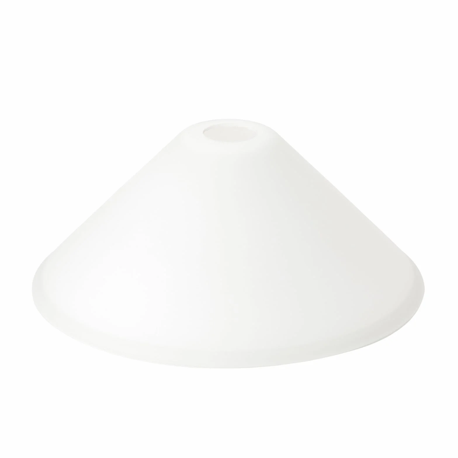 ORION LIGHTSTYLE Paralume in vetro di ricambio (Ø 300 mm), apertura per attacco E27, altezza 125 mm, vetro della lampada, paralume in vetro, cono di vetro, bianco opaco