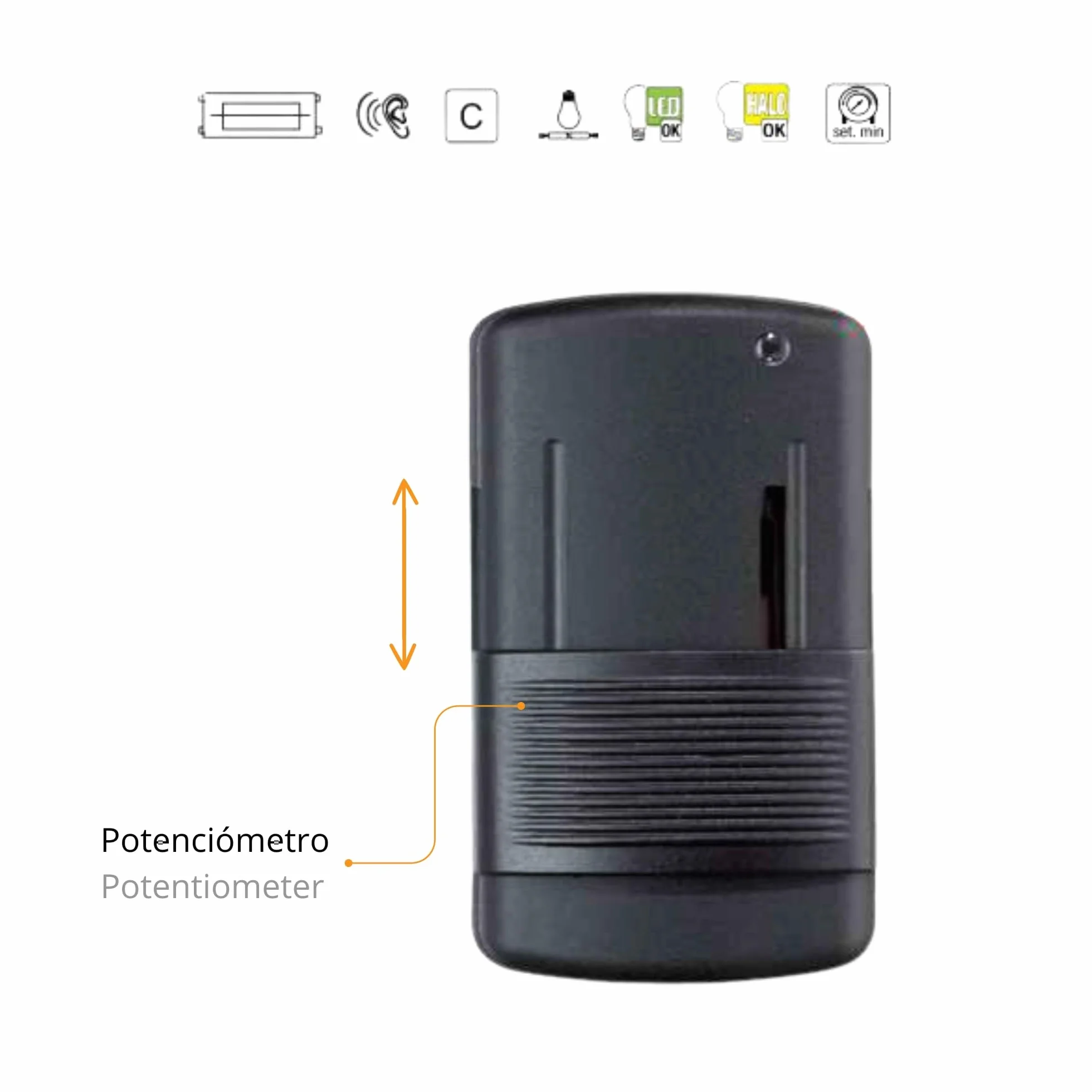 Dimmer Interruttore Regolatore per Lampade LED e Alogene | Intensità 4-100W, Nero Opaco | Design Italiano Adatto a Lampade da Terra | Controllo Preciso, Alta Qualità e Affidabilità