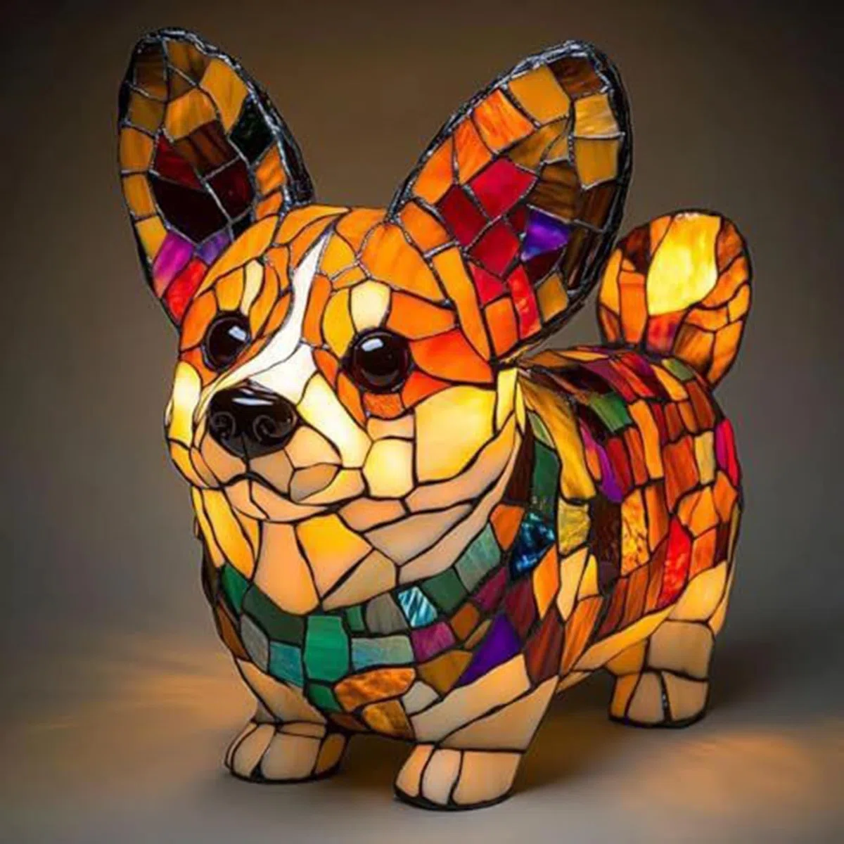 Lampada da comodino a LED a forma di carlino e bulldog inglese - Luce notturna decorativa per animali domestici alimentata tramite USB, regalo per amanti dei cani per casa/ufficio(Dog8)