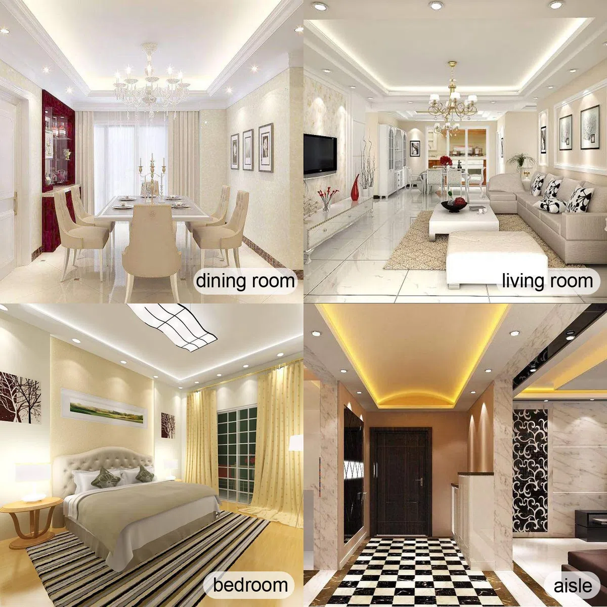 Faretti Led da Incasso Per Cartongesso,7W Equivalenti a 70W,Luce Bianca Fredda 6000K Luci Ultrasottili da Soffitto per Cartongesso da Interno,Rotondo Alluminio Métal,Slim Bianca Downlights, Set da 12
