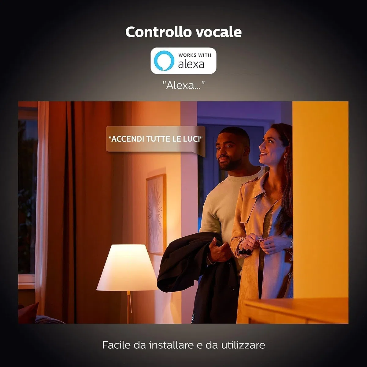 Philips Hue White and Color Ambiance Impress Piedistallo Smart per Esterni, LED Integrato, 8W, Nero