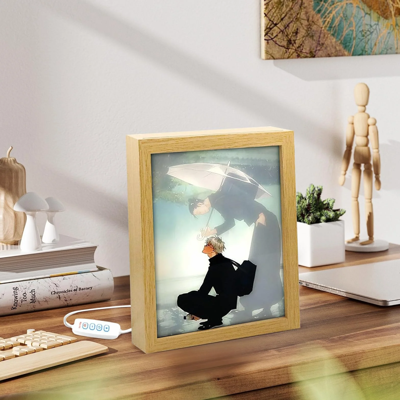 Bocguy Decorazione da parete a LED, per decorazione della casa, camera da letto creativa e regalo