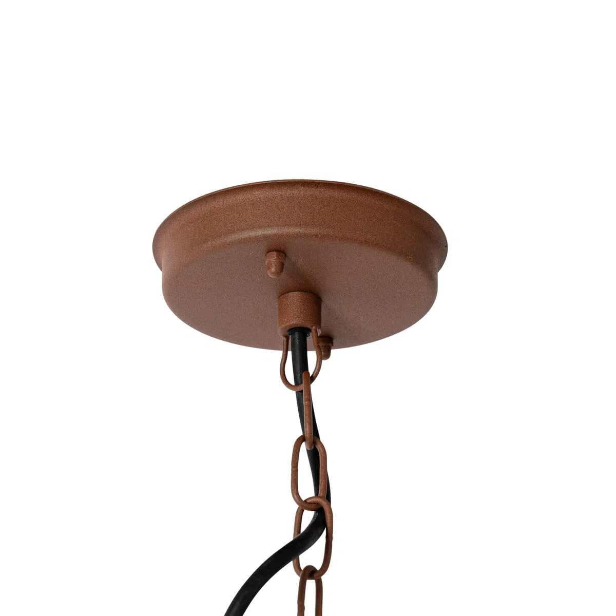 Qazqa kansas - Lampada a sospensione Moderno - 1 luce - Ø 29.4 cm - Ruggine - Moderno - Illuminazione esterna