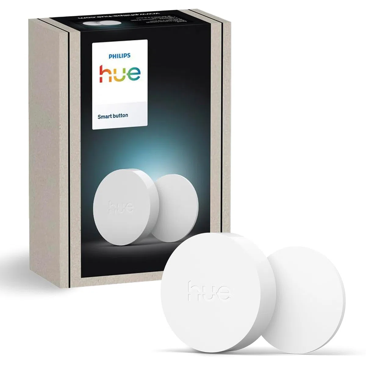 Philips Hue Smart Button, Nuova Generazione, Wireless, Controllo Luce Smart, Accessorio per Zona Living e Bagno